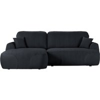Satell left-hand corner sofa bed, Poso 135/Kronos 7 - graphite