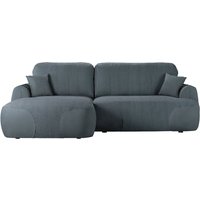 Satell left-hand corner sofa bed, Poso 34/Kronos 34 - dark gray