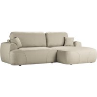 Satell right-hand corner sofa bed, beige