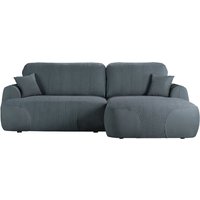 Satell right-hand corner sofa bed, Poso 34/Kronos 34 - dark gray