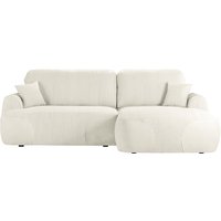 Satell right-hand corner sofa bed, Poso 38/Paros 38 - yellowish cream