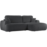 Satell right-hand corner sofa bed, boucle grey