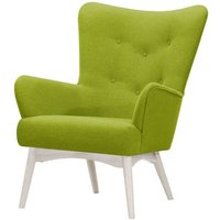 Savano Wingback Chair, lime, Leg colour: white