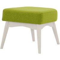 Savano Footstool, lime, Leg colour: white