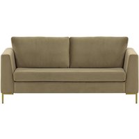 Gosena 2,5 Seater Sofa, mink, Leg colour: gold metal