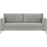 Gosena 3 Seater Sofa, silver, Leg colour: gold metal