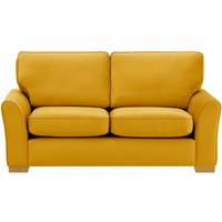 Serena 2 Seater Sofa, yellow, Leg colour: like oak