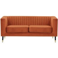 Slender 2 Seater Sofa, V 33 - Rust