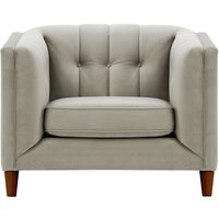 Sodre Armchair, silver, Leg colour: dark oak