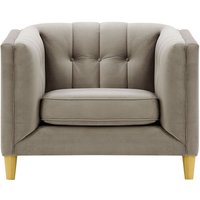 Sodre Armchair, grey, Leg colour: like oak