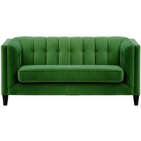 Sodre 2 Seater Sofa, dark green, Leg colour: black
