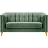 Sodre 2 Seater Sofa, dirty blue, Leg colour: like oak