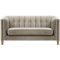 Sodre 2 Seater Sofa, grey, Leg colour: wax black