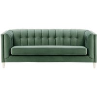 Sodre 3 Seater Sofa, dirty blue, Leg colour: white
