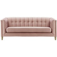 Sodre 3 Seater Sofa, lilac, Leg colour: wax black