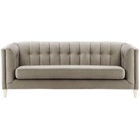 Sodre 3 Seater Sofa, grey, Leg colour: white