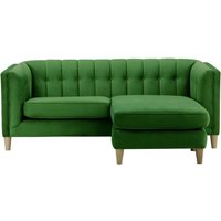 Sodre Universal Corner Sofa, lime, Leg colour: dark oak