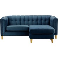Sodre Universal Corner Sofa, blue, Leg colour: like oak