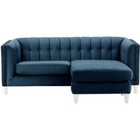 Sodre Universal Corner Sofa, blue, Leg colour: white