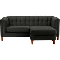 Sodre Universal Corner Sofa, black, Leg colour: aveo