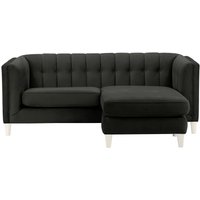 Sodre Universal Corner Sofa, black, Leg colour: white