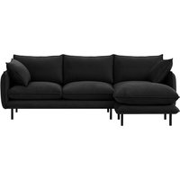 Nimbus Right Hand Corner Sofa, black