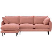 Nimbus Left Hand Corner Sofa, dirty pink