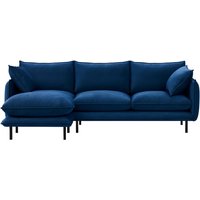 Nimbus Left Hand Corner Sofa, navy blue