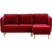 Swift Corner Sofa Bed, dark red