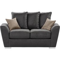 Majestic 2 Seater Sofa with Loose Back Cushions, graphite/mink
