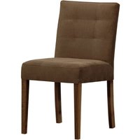 Mia Dining Chair, brown, Leg colour: dark oak