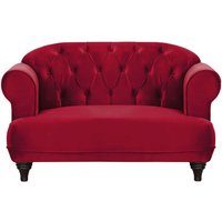 Harto 2 Seater Sofa, dark red