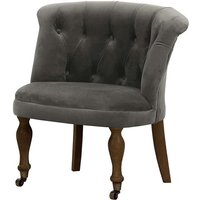 Schino Chair, grey, Leg colour: dark oak