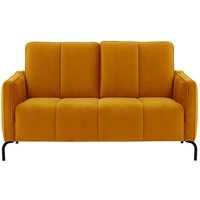 Opus Velvet 2 Seater Sofa, mustard