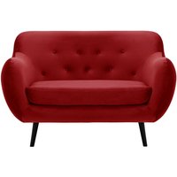 Neve 2 Seater Sofa, dark red