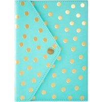 Teal and Gold Polka Dot Journal