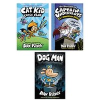 Dav Pilkey Essential Graphic Novel 3 Book Set