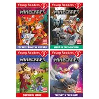 Minecraft Young Readers 4 Book Set