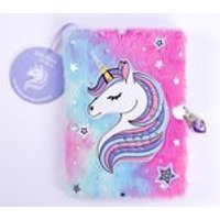 Rhinestone and Gem Fluffy Unicorn Diary