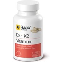 Vitamina D3 + K2 60 cápsulas - Raab