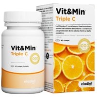 3 x Vit&Min Triple C 40 comprimidos de 1254mg - Eladiet | Natural Doctor
