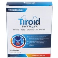 Tiroid fórmula glándula tiroides 30 cápsulas - Strong Nature