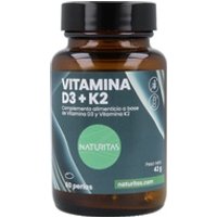 Vitamina D3 y K2 60 perlas de Naturitas Essentials