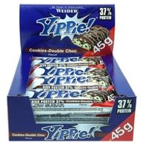Yippi bar barritas de galleta y chocolate 12 barritas de 45g (Chocolate - Galleta) - Weider
