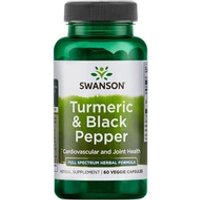 3 x Cúrcuma y pimienta negra 60 cápsulas vegetales - Swanson | Natural Doctor