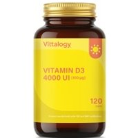 Vitamina D3 4000 UI 120 cápsulas vegetales de 496mg - Vittalogy