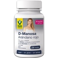 D-mannose - arándano rojo salud de mucosas y tracto urinario 24 comprimidos de 2.2g (Arándanos) - Raab