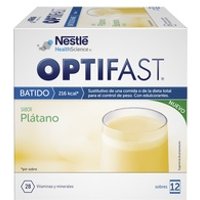 Optifast Batido - Plátano 12 sobres de 55g - Optifast