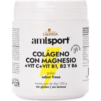 10 x Colágeno con Magnesio y Vitamina C + B1 B2 B6 Amlsport Ana Maria Lajusticia 350 g de polvo (Fresa) de Ana Maria Lajusticia® | Natural Doctor