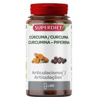Cúrcuma Curcumine Piperina articulaciones 90 comprimidos - Superdiet | Natural Doctor